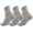 3 Paar Herren Sport Sneaker Socken Quarter Socks Kurzsocken Halbsocken Hellgrau/43-46