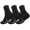 3 Paar Herren Sport Sneaker Socken Quarter Socks Kurzsocken Halbsocken Schwarz/40-43