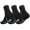 3 Paar Herren Sport Sneaker Socken Quarter Socks Kurzsocken Halbsocken Schwarz/43-46