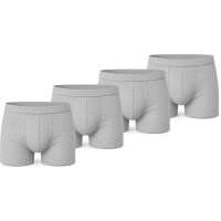 Herren Boxer Shorts Set – Baumwolle,  Grau-Meliert S 4