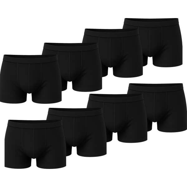 Herren Boxer Shorts Set – Baumwolle,  Schwarz M 8