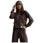 Damen Freizeitanzug Hausanzug Homewear Jogginganzug, Schokobraun M/38