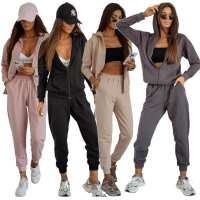 Damen Jogginganzug Hoodie & Hose, Made in EU, S - XL