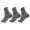 3 Paar Herren Quarter Socken halbhoch mit Belüftung Sport Freizeit Baumwolle Grau/43-46