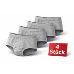 Herren Slip Unterhose 4er Pack aus 100 % Baumwolle mit...