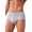 Herren Slip Unterhose 4er Pack aus 100 % Baumwolle mit Eingriff – Bequeme Herrenunterwäsche Graumeliert/XL