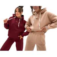 Damen Jogginganzug Hoodie & Hose, Fleece, Warm &...