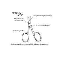 Solingen* Maniküre-Set mit Nagelschere & Feile – Echtleder-Etui Made in Germany