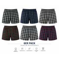 Herren Boxershorts 6er Pack 100% Baumwolle –...