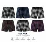 Herren Boxershorts 6er Pack 100% Baumwolle –...