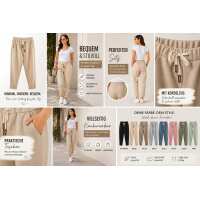 Damen Jogginghose mit Kordelzug – Bequeme...