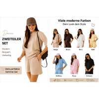 Damen Zweiteiler Set Shorts & Shirt – Sommer...