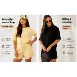 Damen Zweiteiler Set Shorts & Shirt – Sommer Outfit bequem & modern, S/M L/XL