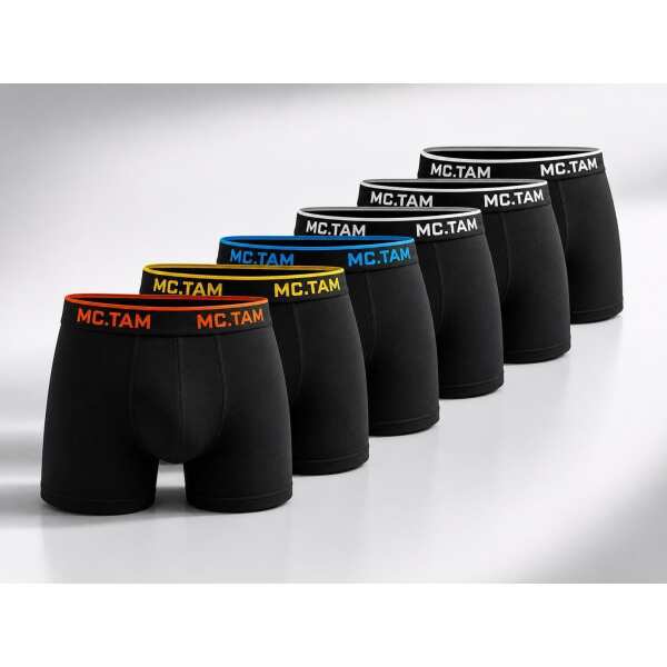 Boxershorts Herren 6er Pack Baumwolle Stretch – ohne Innenetikett – bequemer Komfortbund – atmungsaktiv