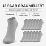 Unisex Sneakersocken Damen Herren Baumwolle, Sneaker Socken,