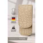 Maniküre Set Echtleder Solingen Made in Germany Schere Pinzette Nagelfeile