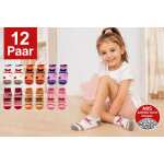 Kinder Sneaker Socken 12 Paar Antirutsch ABS Noppen...
