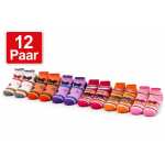 Kinder Sneaker Socken 12 Paar Antirutsch ABS Noppen...