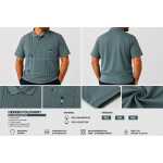 Herren Poloshirt 3XL 4XL 5XL mit Brusttasche Kurzarm Baumwolle Polyester Freizeitshirt Übergrößen