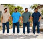 Herren Poloshirt 3XL 4XL 5XL mit Brusttasche Kurzarm...