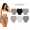 Damen Slips 6er Pack Baumwolle Ripp mit Spitze hoher Bund