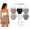 Damen Slips 6er Pack Baumwolle Ripp mit Spitze hoher Bund
