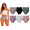 Damen Slips 6er Pack Baumwolle Ripp Unterhosen High Waist 95% Baumwolle