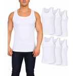 Herren Unterhemden 6er Pack Feinripp 100% Baumwolle,...