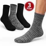 3 | 6 | 12 Paar Wollsocken Wintersocken 80% Wolle mit...