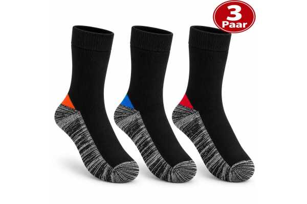 3 | 6 | 12 Paar Arbeitssocken Herren Frottee Baumwolle Work Socken, 39-42 43-46