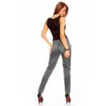 Damen Elegant Chino Urban Stoffhose Skinny Röhre Hose mit Taschen Röhrenhose;