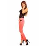 Damen Elegant Chino Urban Stoffhose Skinny Röhre Hose mit Taschen Röhrenhose;
