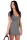 Longshirt Shirt Top Mini Kleid V-Ausschnitt Gr. 36 38 40 42 44 46 48 S M L XL XXL 3XL 4XL 0130 Grau