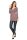 Longshirt Shirt Top Mini Kleid V-Ausschnitt ; Cappuccino S/M 36/38