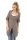 Damen Strickjacke Sweats Poncho Umhang Cardigan Jacke; S/M; Cappuccino