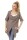 Damen Strickjacke Sweats Poncho Umhang Cardigan Jacke; S/M; Cappuccino