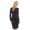 Damen Klassisches Minikleid Kleid Tunika Top; Schwarz/S/36