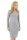 Klassisches Minikleid Kleid Tunika Top; Grau S/36