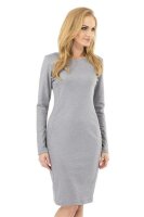 Klassisches Minikleid Kleid Tunika Top; Grau M/38