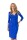 Kleid Tunika überlappender V-Ausschnitt; Blau XL/XXL 42/44