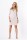 Damen Mini-Kleid V-Ausschnitt; Beige M/L 38/40