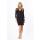 Damen Mini-Kleid V-Ausschnitt; Schwarz XL/XXL 42/44