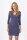 Damen Mini-Kleid V-Ausschnitt; Grafit S/M 36/38