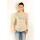 Damen Pullover Longshirt Strickpullover; S/M; Beige