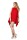 Minikleid Asymmetrisch Tunika; Rot L/40