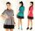 Klassisches Minikleid  Longshirt 2 Farbig Tunika Top Gr. 36 38, M62