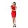 Damen Kleid Elegant; Rot/XL/42