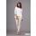 Damen Longshirt mit verlängerte Saumenden; Weiß/M/38