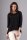 Damen Longshirt mit verlängerte Saumenden; Schwarz/L/40