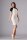 Damen Kleid Minikleid Top, in beige, schwarz,  Beige/Schwarz/XL/42